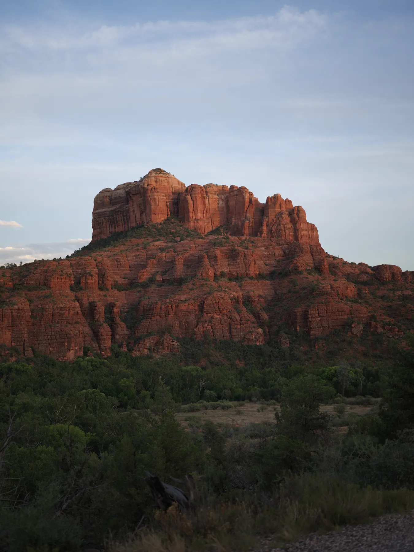18:59. The rock alone, direct light gone. The roll ends by giving the view back.